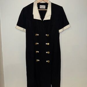 Vintage 80s 90s Secretary Dress Danny & Nicole